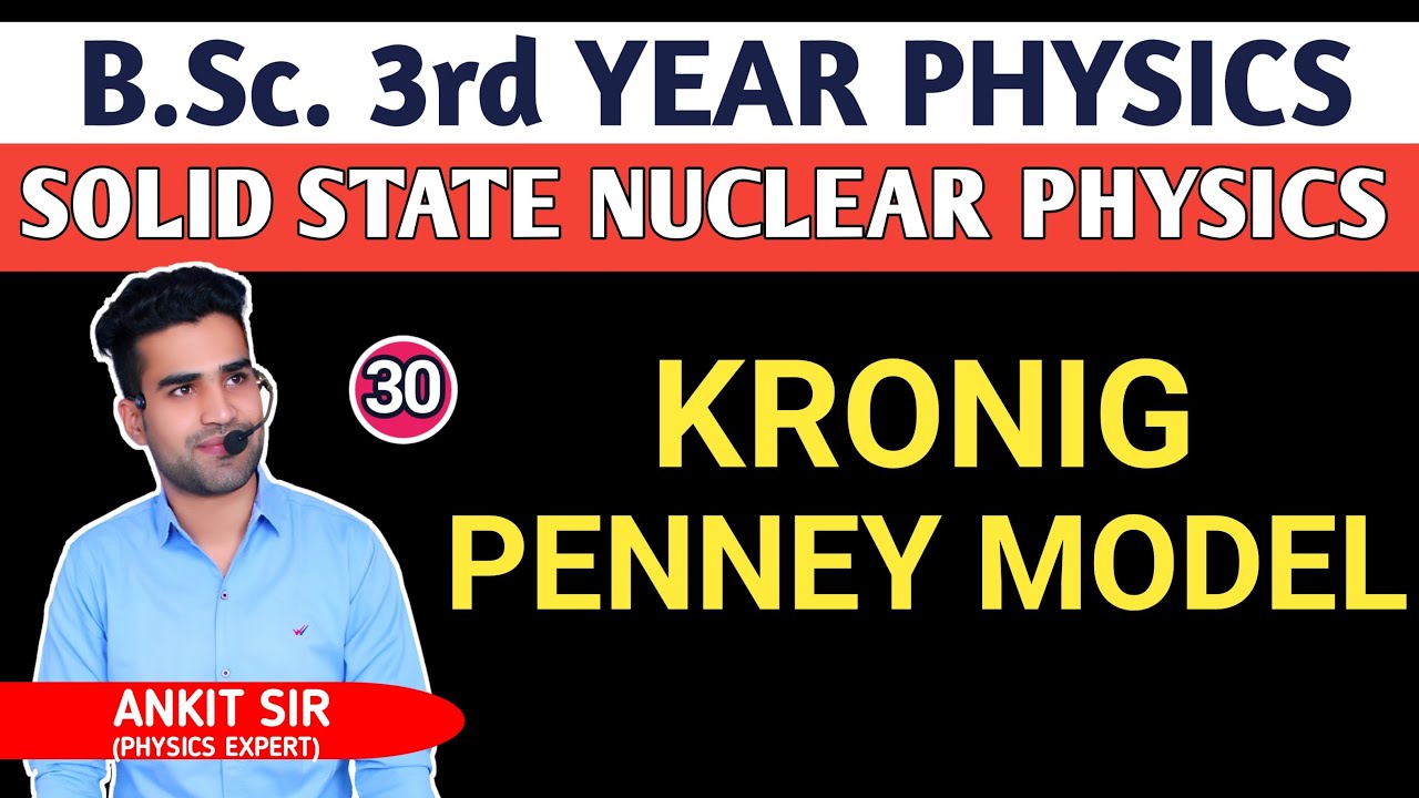 |L30| Kronig Penney Model | Solid State Nuclear Physics | B.Sc.3rd Yr Physics | Physics Guru