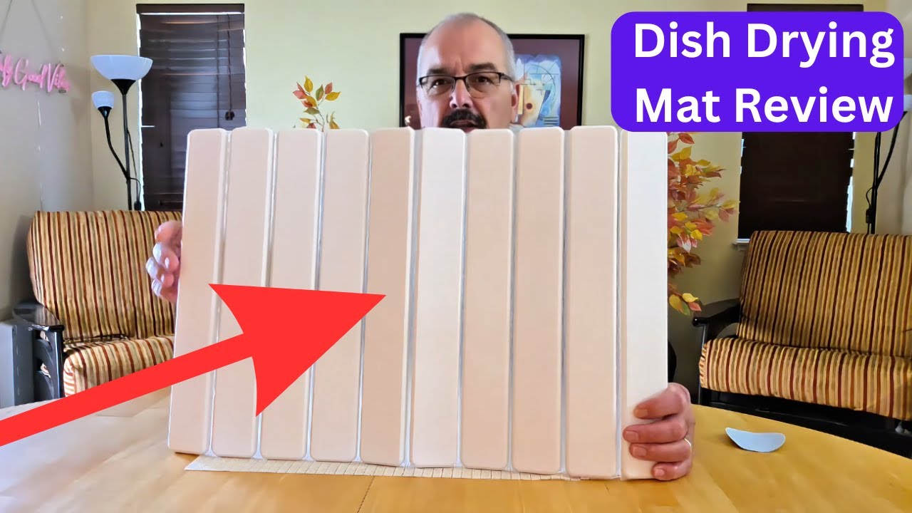 🍽️ Ultimate 24x16 Stone Dish Drying Mat Review: Super Absorbent & Collapsible! 🤍