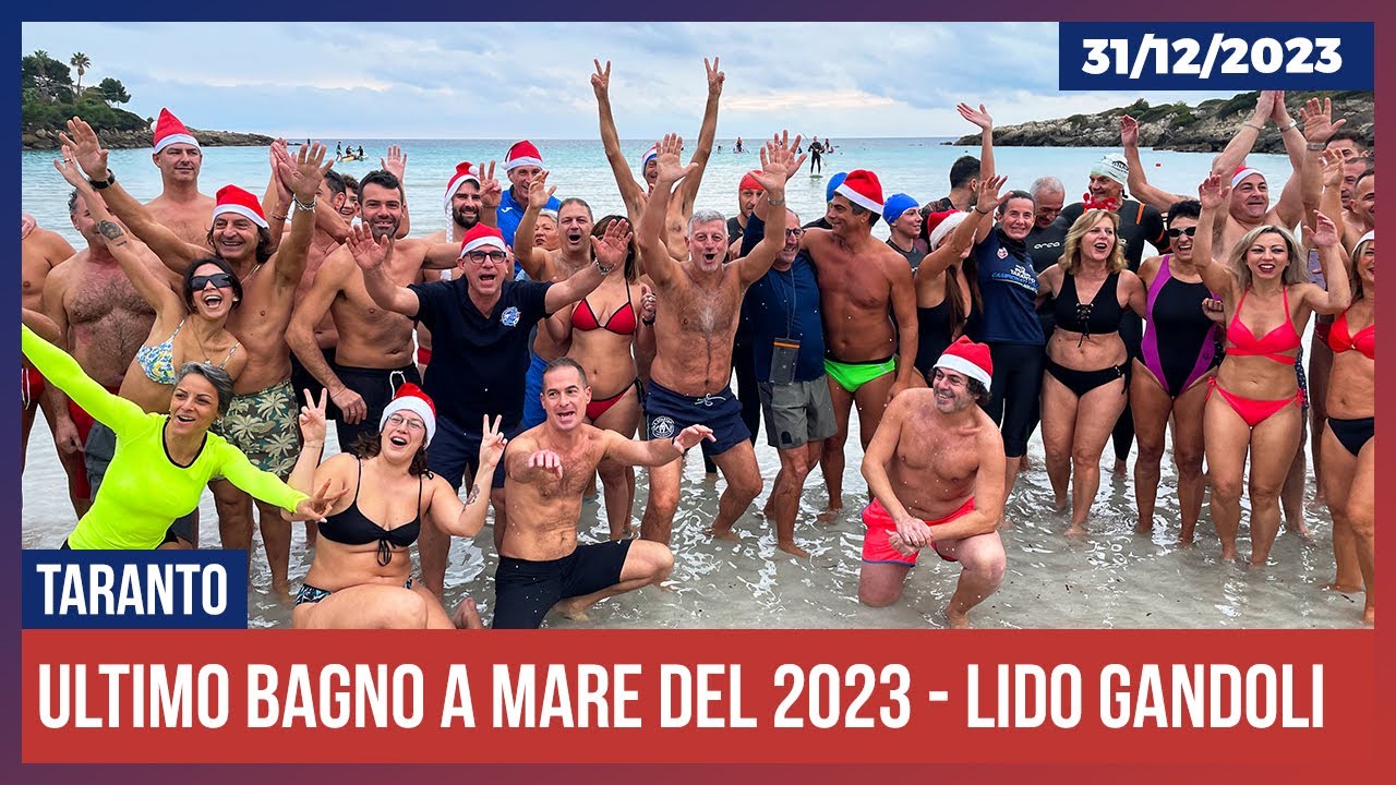 Taranto: ultimo bagno a mare del 2023