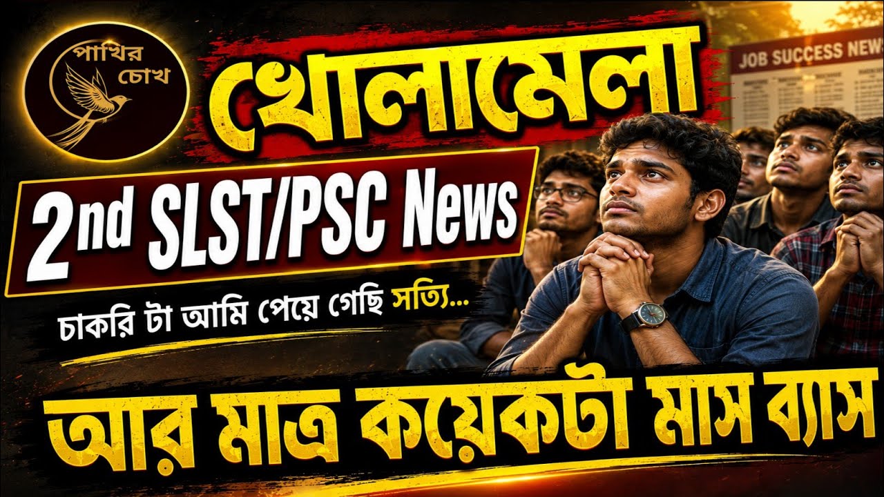 খোলামেলা || 2nd SLST/PSC News || আর মাএ কয়েকটা মাস ব্যাস