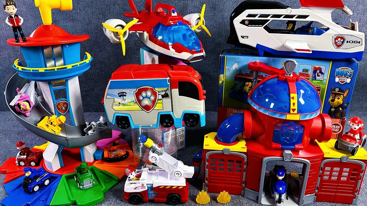 7 Minutes of Satisfying Paw Patrol Fire Rescue Unboxing | ASMR #toys #asmr