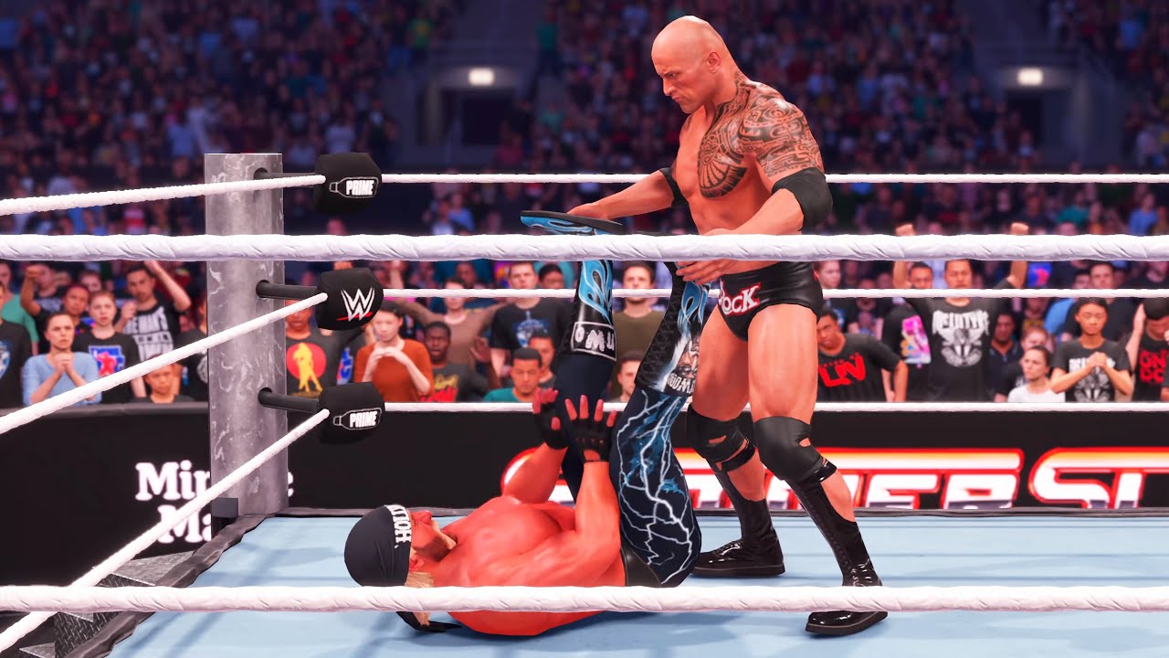 WWE 2K25 - Hollywood Hogan vs The Rock - Gameplay (PS5 UHD) [4K60FPS]