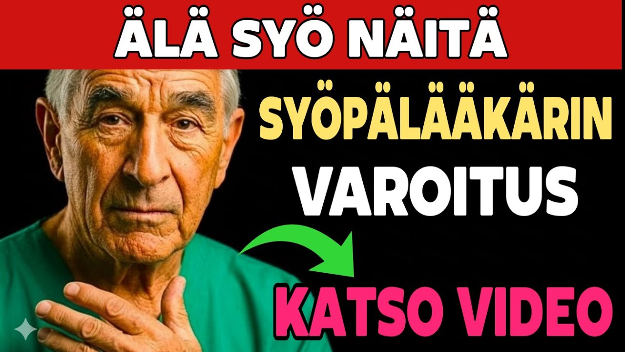 3 Ruoka-ainetta Jotka Ruokkivat Syöpäsoluja - Lääkäri Paljastaa Totuuden (Poista Nämä NYT!)