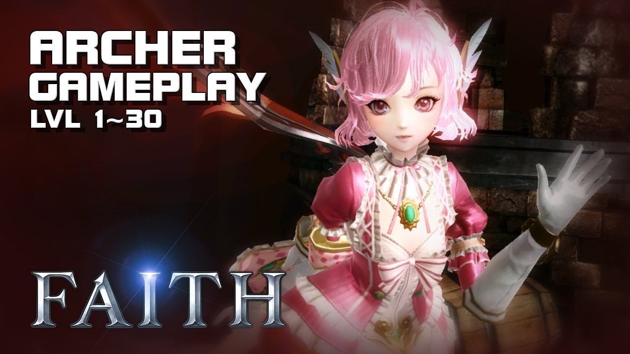 Faith - Archer Gameplay - lvl 1~30 - Android on PC - Mobile - F2P - JP