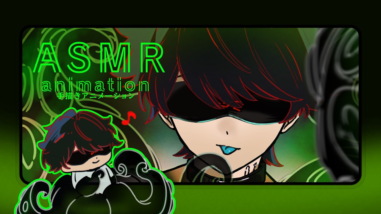 ASMR 画面拭き　🐙（被検体01）