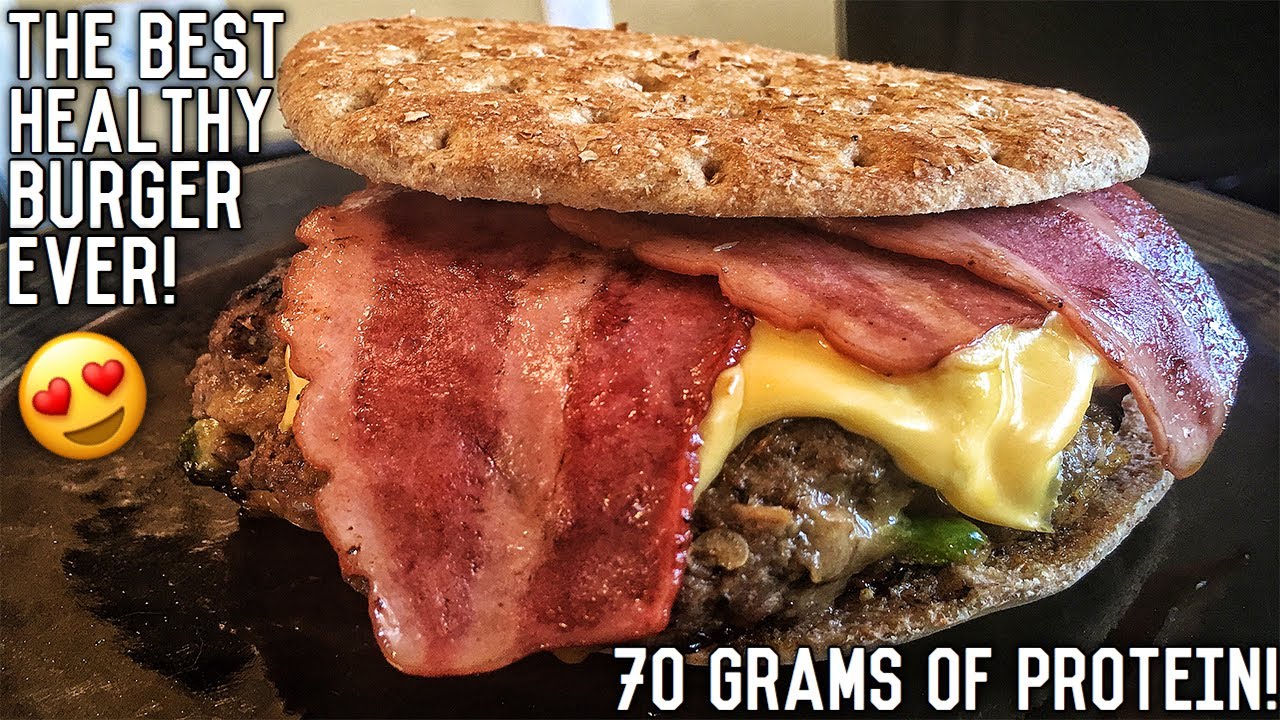 Healthy Bodybuilding Bacon Cheeseburger Recipe | Double Seal Approved