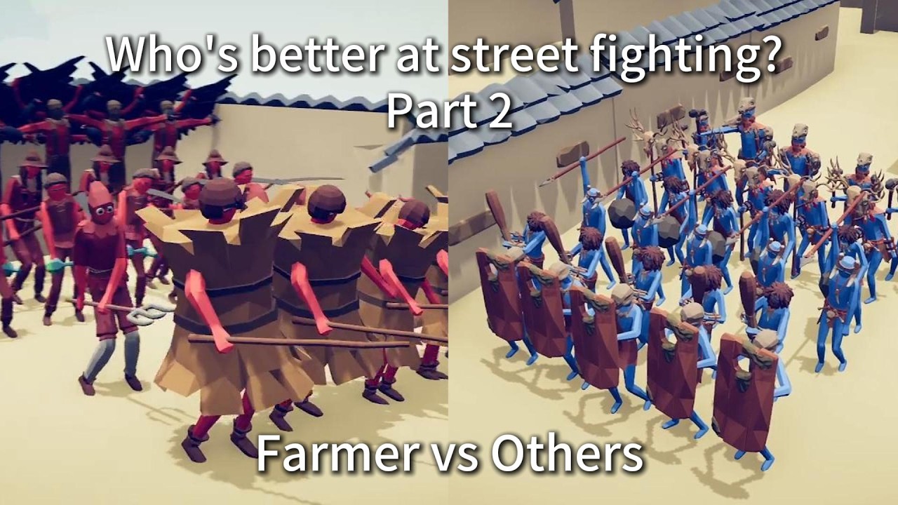 Who's better at street fighting Part 2 - Totally Accurate Battle Simulator #tabs