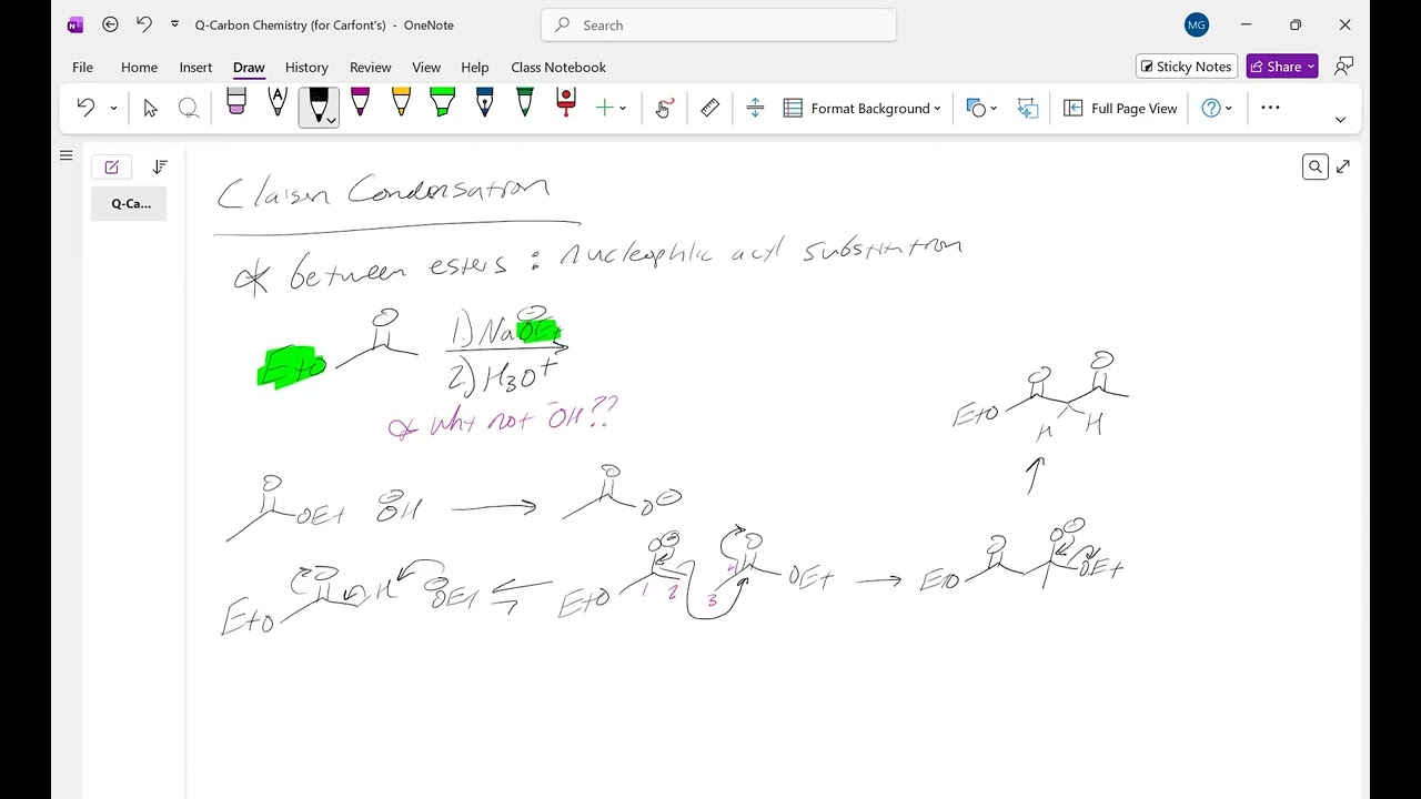 CHEM 113 Part 19 Day 2 Claisen Condensation
