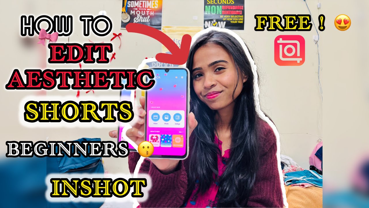 How to Edit Aesthetic Viral Shorts 🌷🎀|Inshot Free Tutorial 😍❤️#tutorial#inshot