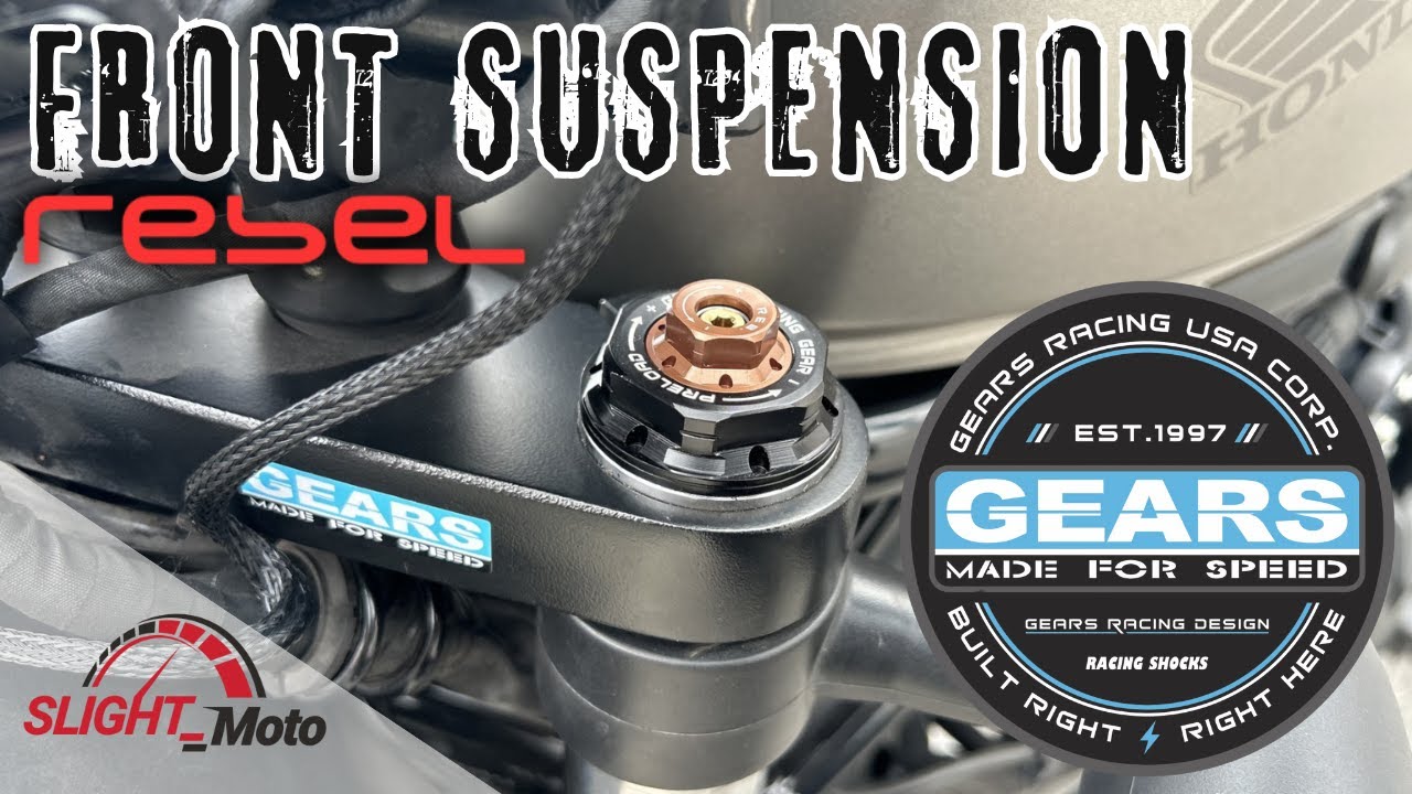 Rare Rebel upgrade! Honda Rebel 300/500, GEARS RACING FRONT Suspension - Install