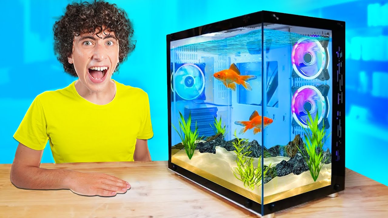 Ho costruito un PC DA GAMING SOTT'ACQUA DENTRO UN ACQUARIO! *funziona?* [Speciale 250.000 Iscritti]