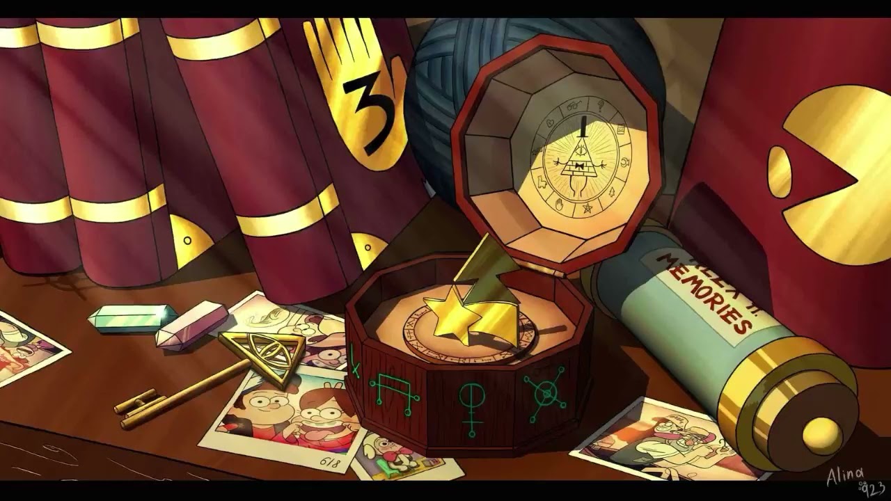 Gravity Falls Theme But its Music Box [Hihop/Lofi] - [1 Hour Loop]
