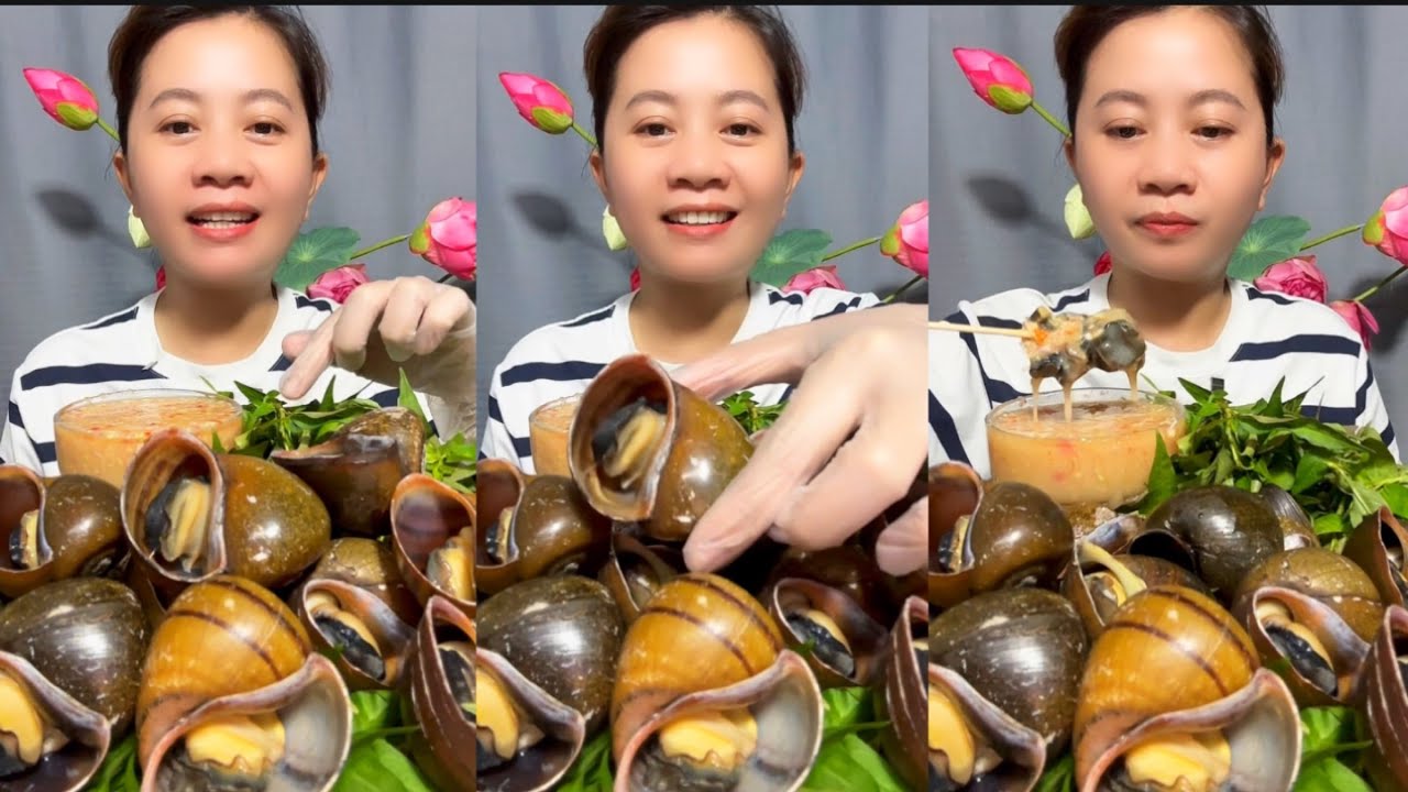Ốc lác luộc xả chấm cơm mẽ ngon thì thôi nhé 