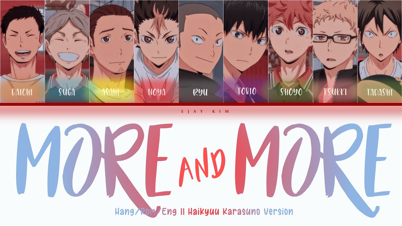 「MORE AND MORE MALE VER.」Karasuno Version [Switching Vocals]