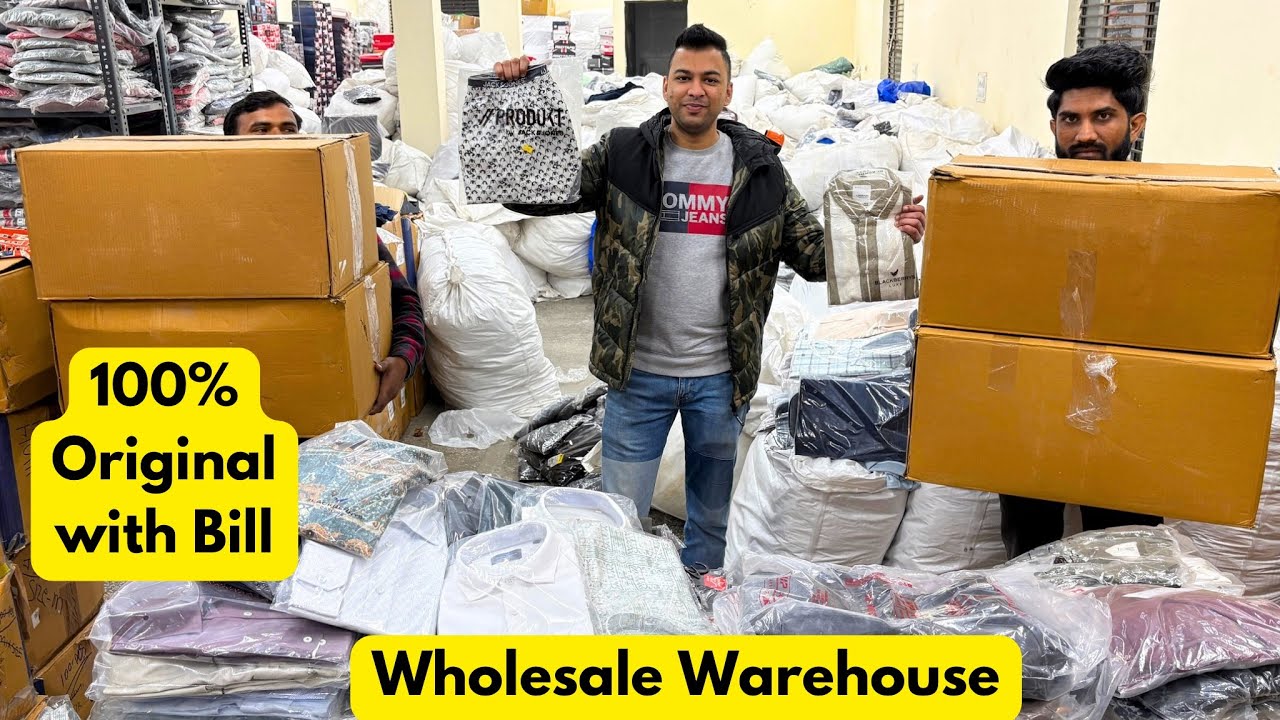 100% Original Clothes with Bill | Shirts 199/-Wholesale Stock | Export Surplus -Wholesale Warehouse
