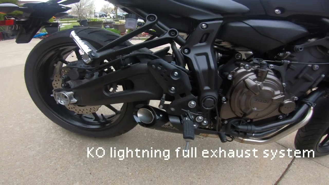 KO Lightning Exhaust MT07