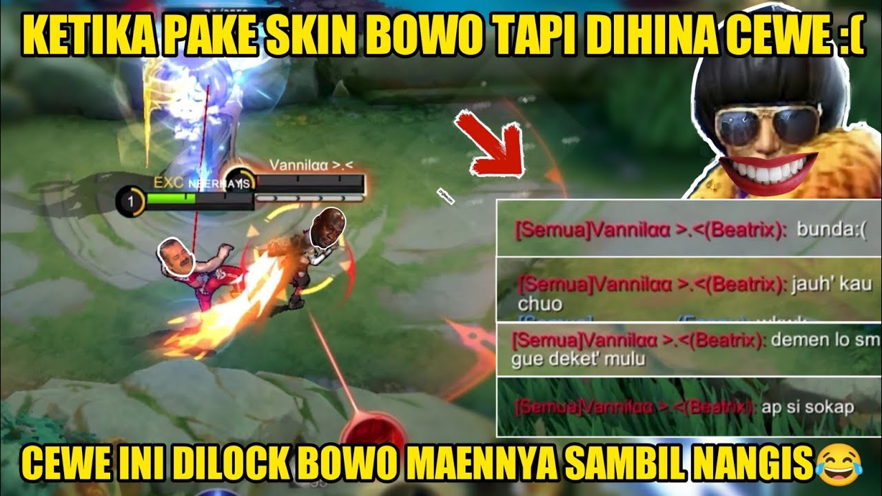 CHOUBOWO.EXE - KETIKA PAKE SKIN BOWO TAPI DIHINA SAMA CEWEK,BOWO BIKIN CEWE INI MAEN SAMBIL NANGIS.