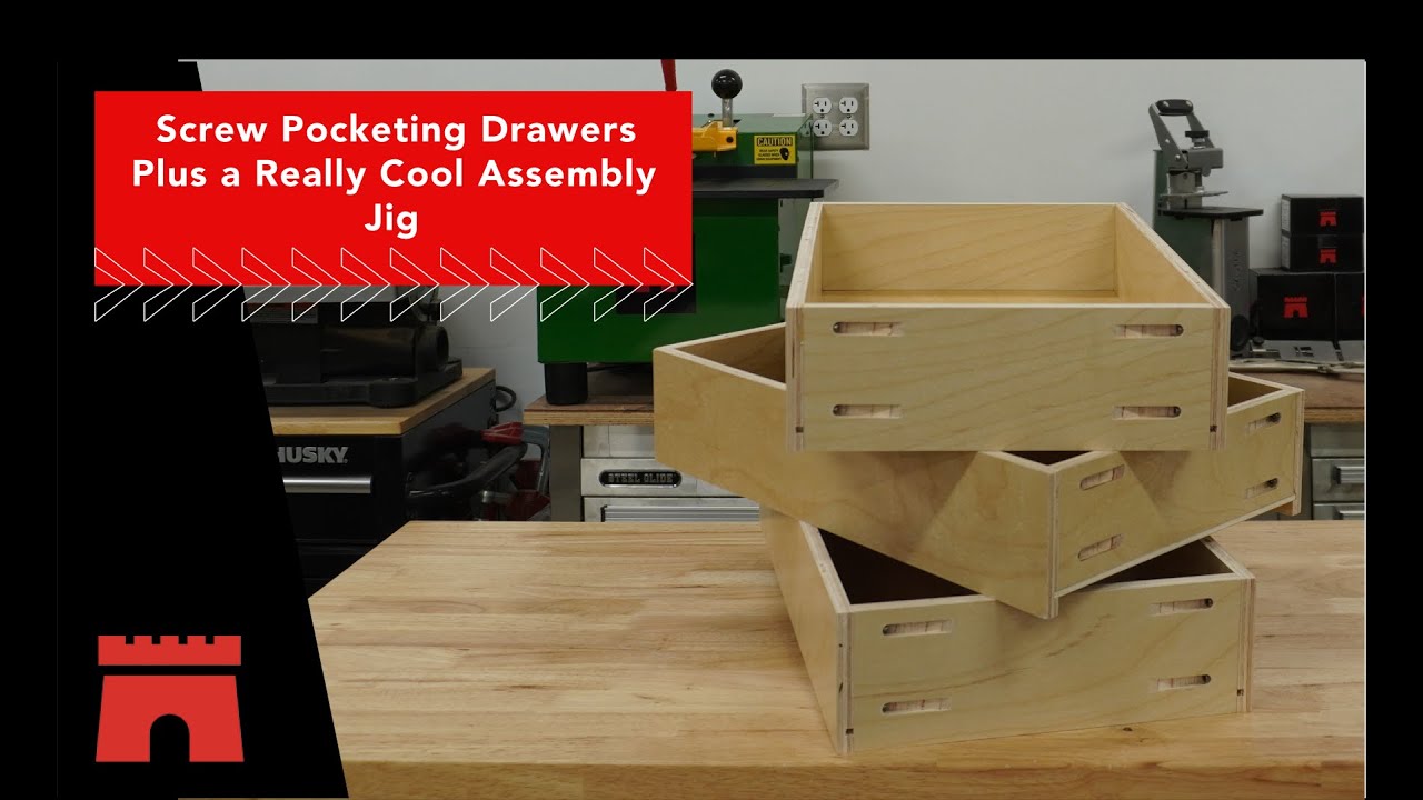 Screw Pocketing Drawers, Plus a Really Cool Assembly Jig