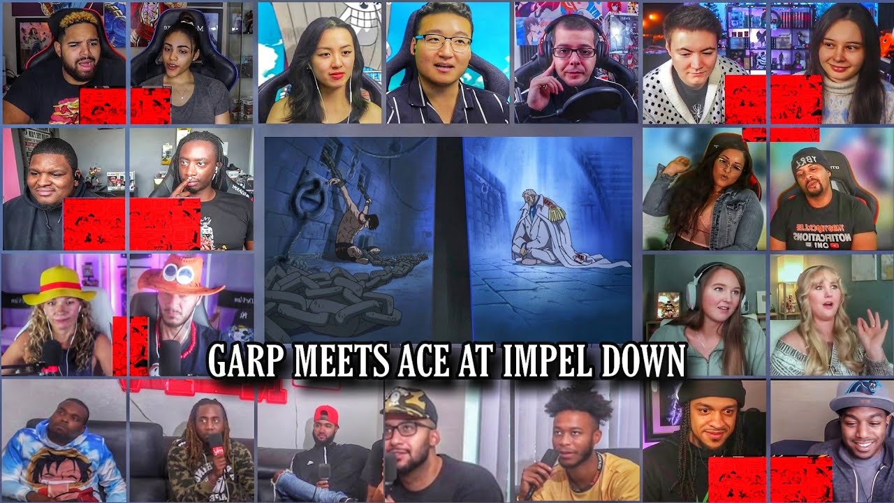 Garp Meets Ace at Impel Down Reaction Mashup | One Piece Episode 421-422