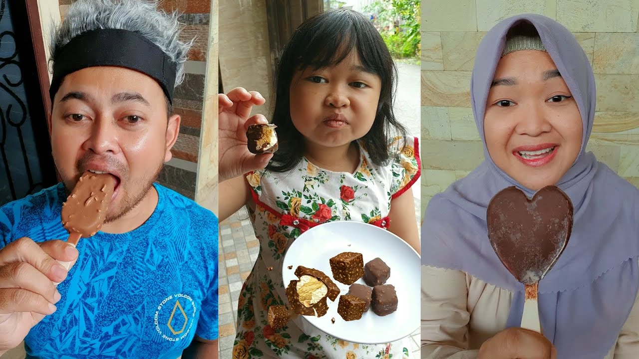 Adu es krim kesukaan 😋 es krim mana nih yang paling enak 🤔
