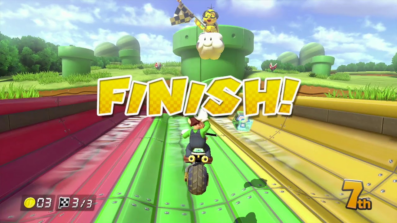 MARIO KART 8 Grand Prix - Shell Cup 150cc  Monster - Luigi Vs Daisy Vs Mario Vs Yoshi