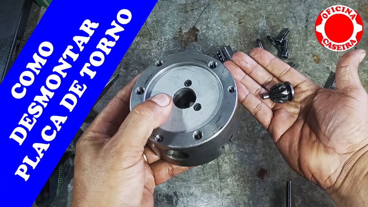 DESMONTAGEM, LIMPEZA E LUBRIFICAÇÃO DE UMA PLACA DE TORNO. VERSÃO FAST.