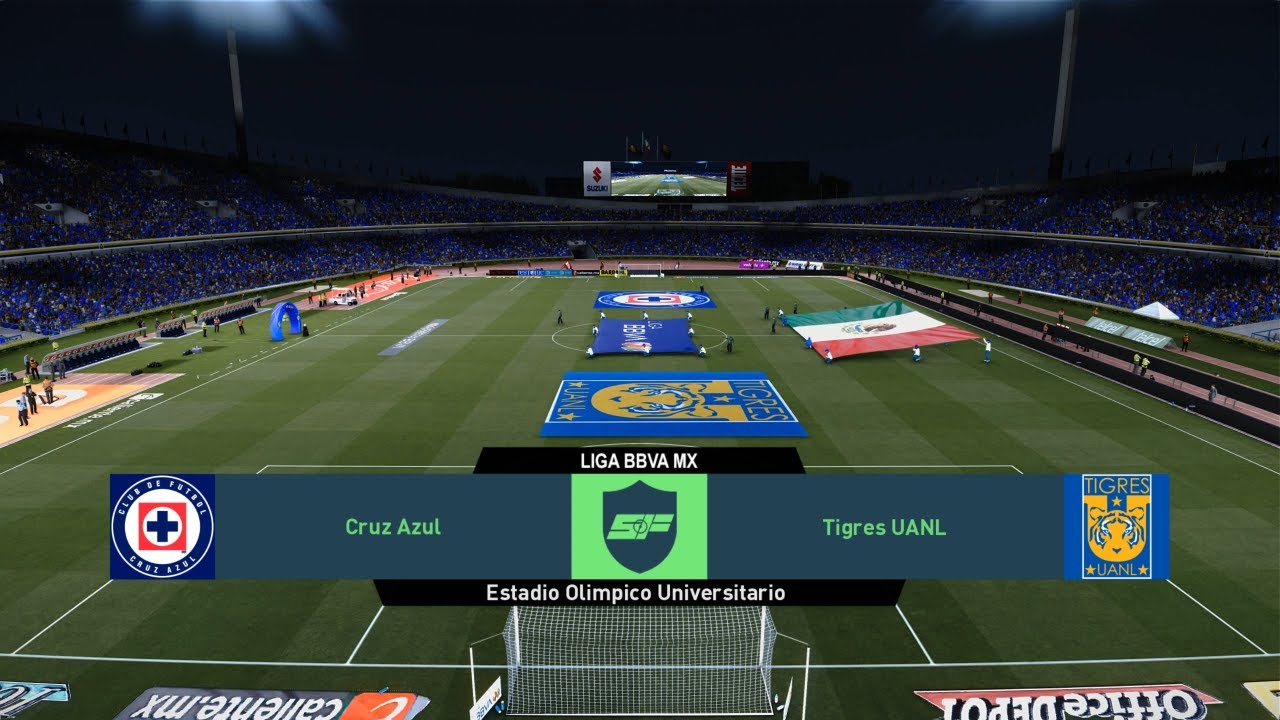 Cruz Azul vs Tigres - Liga MX Apertura 2025 Semifinal Ida - PES 2026 Dream Patch - Simulación
