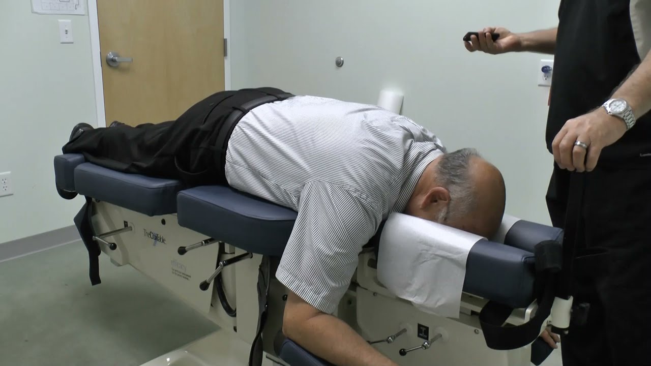 Cox Flexion Distraction Decompression Protocol II cervical and upper thoracic spine