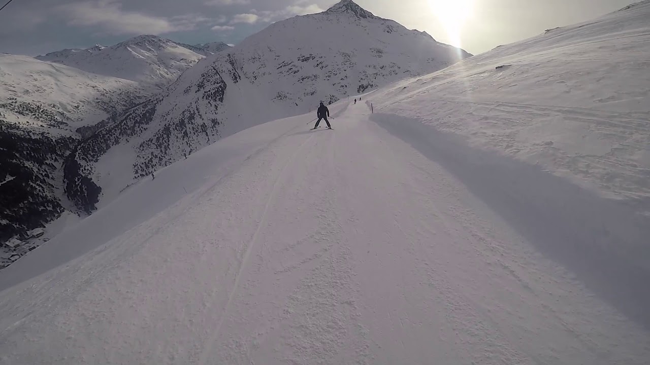 Skiing in Vent, Austria