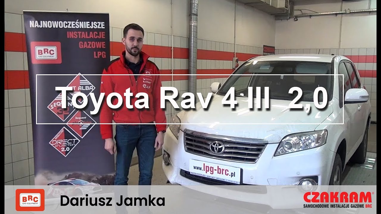 TOYOTA RAV 4 III 2 0 2010  - Montaż LPG – BRC SQ 32 OBD – CZAKRAM