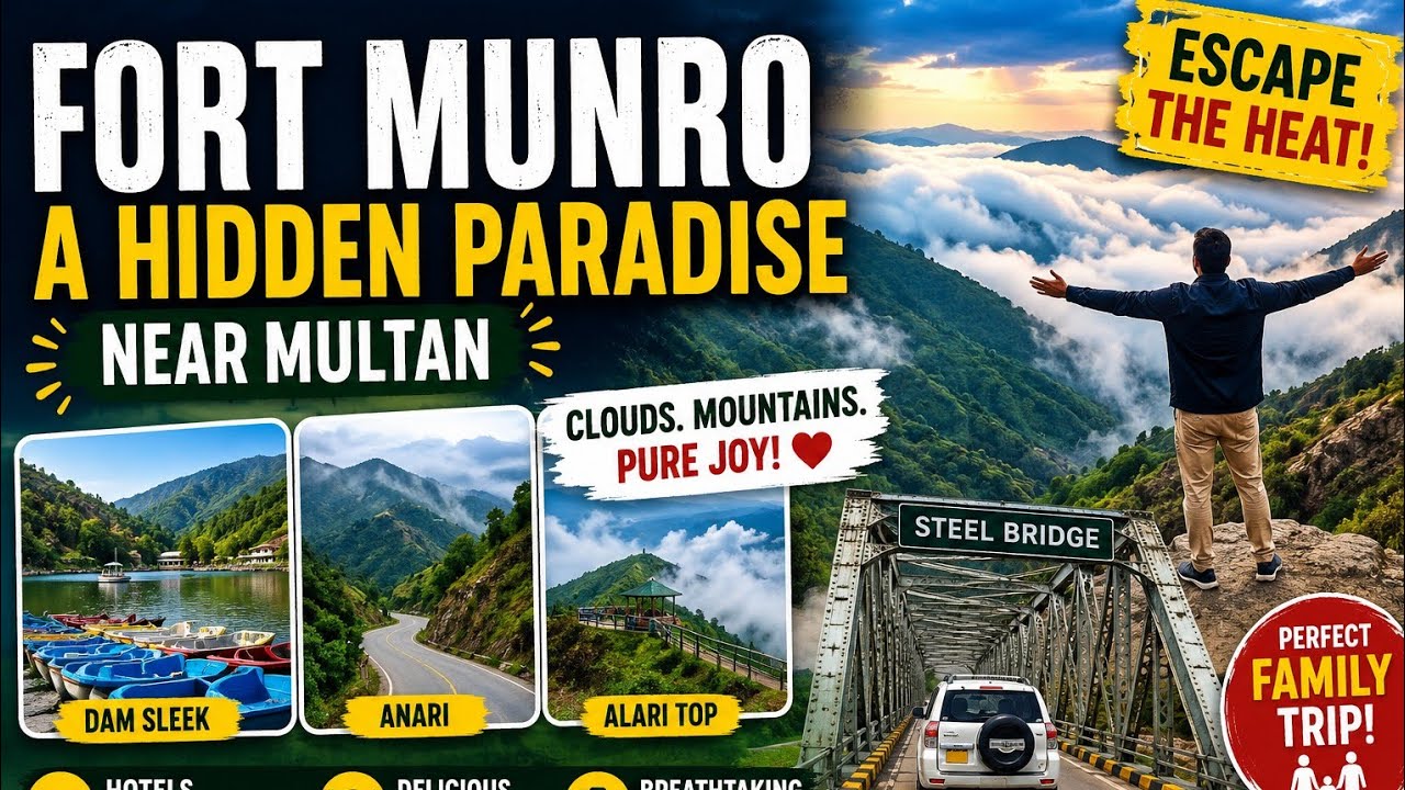 Fort Munro Travel Guide 2026 | Hidden Paradise Near Multan | Alari Top, Anari & Dam Sleek | Pakistan