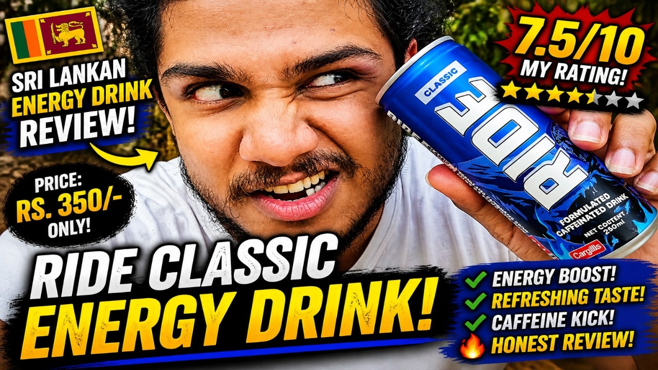 Ride Energy Drink Review 🇱🇰 | Sri Lanka&rsquo;s Local Power Boost &ndash; Worth the Hype?