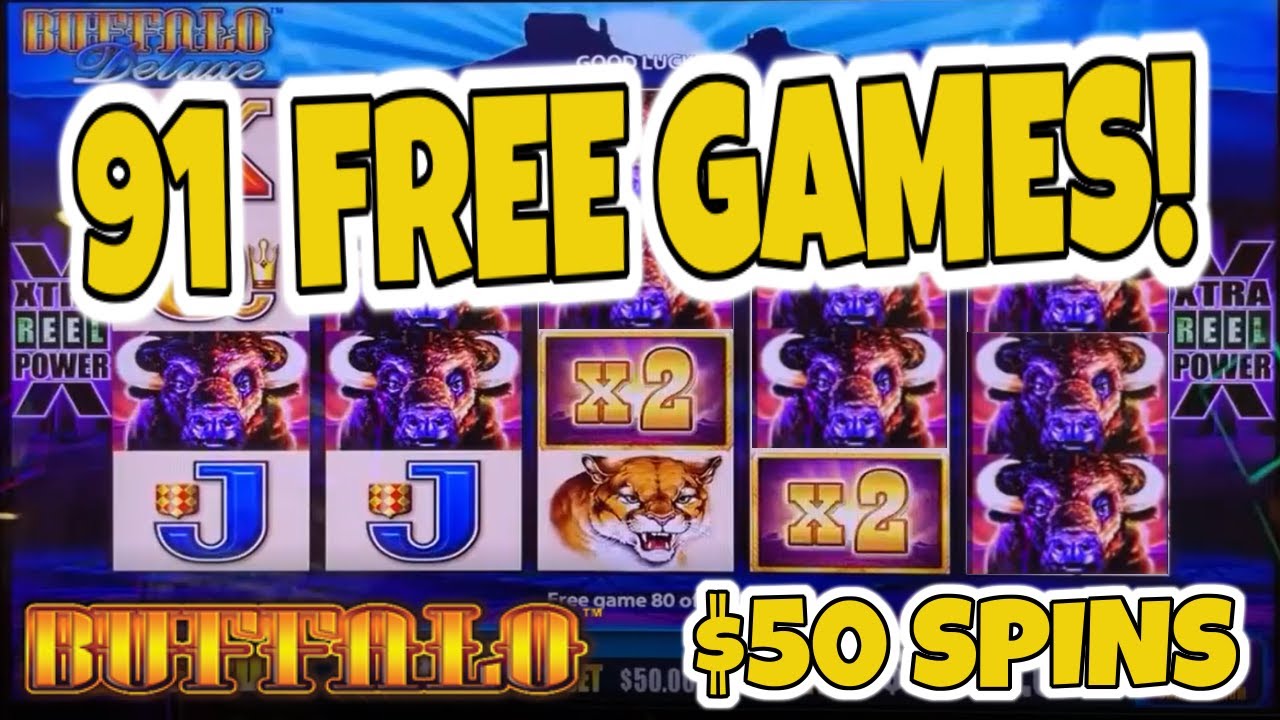 OMG! 🪙 111 FREE GAMES ON HIGH LIMIT BUFFALO DELUXE HITS A MEGA JACKPOT!