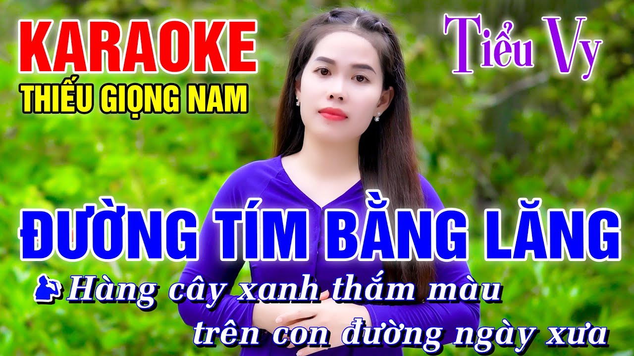 ĐƯỜNG TÍM BẰNG LĂNG ➤ Song Ca Cùng Tiểu Vy ➤ Karaoke Thiếu Giọng Nam ➤ KARAOKE SONG CÙNG CA SĨ
