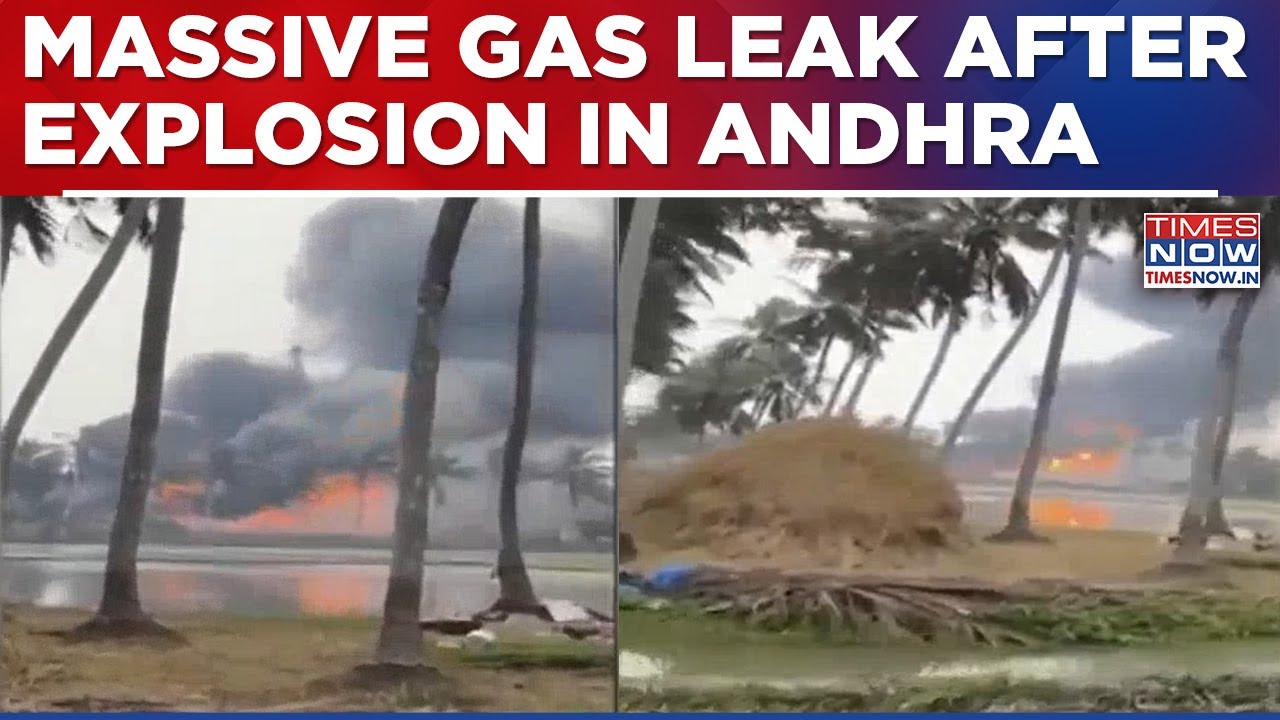ONGC Gas Pipeline Leak Triggers Panic & Fear In Andhra Pradesh? | Fire Erupts, Villages On Alert