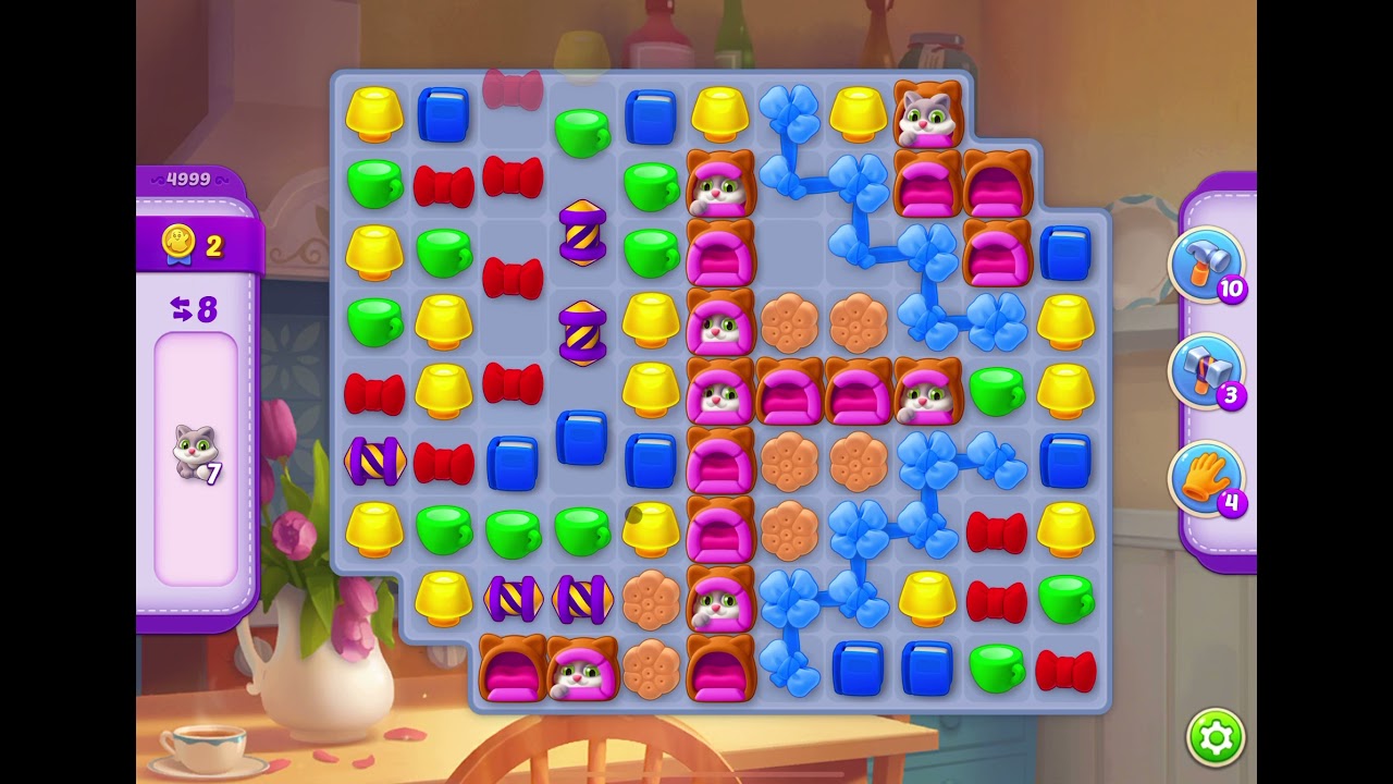 HomeScapes Level 4999 no boosters (20 moves)