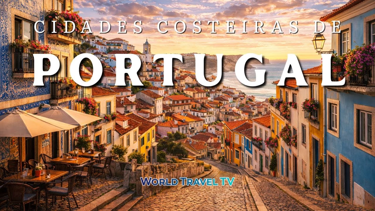 Portugal : As 5 Cidades Costeiras Mais Bonitas de Portugal | Destinos Imperdíveis à Beira Mar | 4k