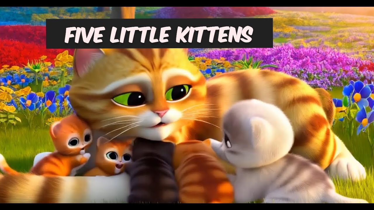FIVE LITTLE KITTENS | @CoCohoneykids  Nursery Rhymes & Kids Songs