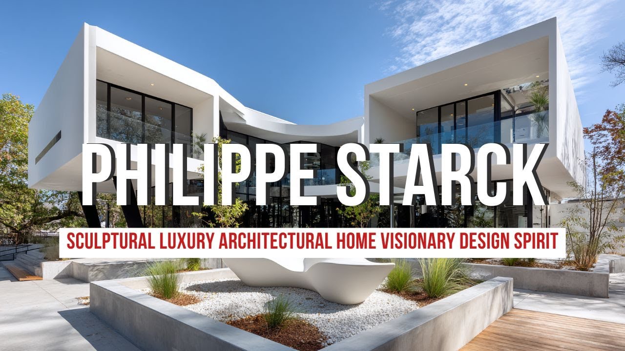 Sculptural Luxury Architectural Home Inspired by Philippe Starck Visionary Design Spirit