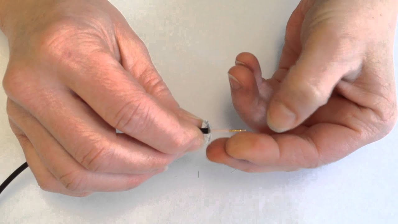 Montageanleitung-12: MCX-Stecker, gerade, Crimpausführung