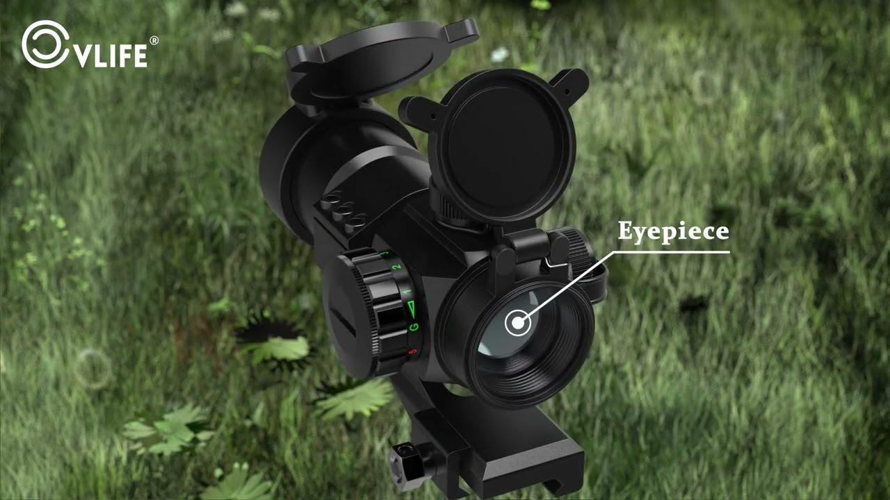 CVLIFE Tactical Gun Sight Red Green Dot Scope Reflex Sight for 20mm Cantilever Mount