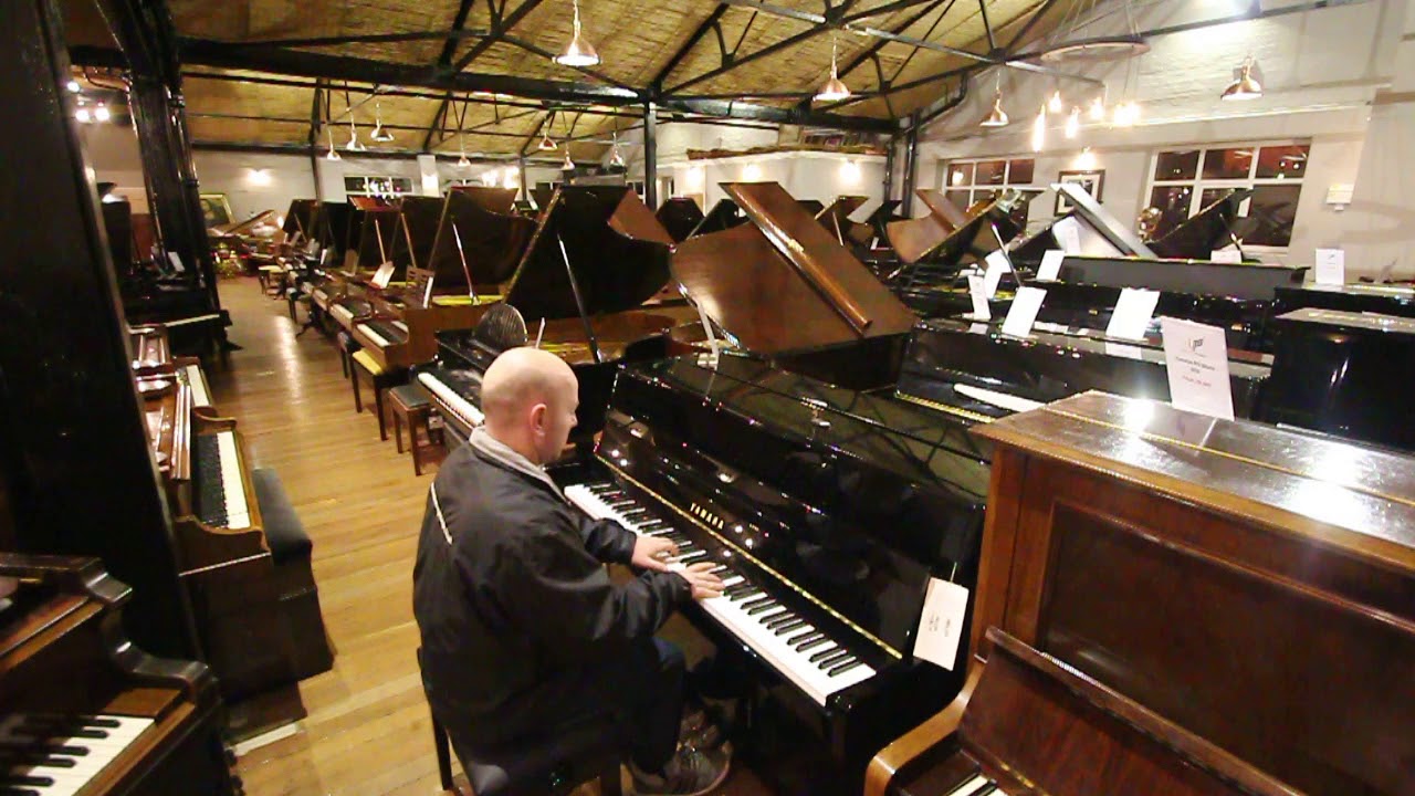 Yamaha B1 Upright Piano Black Polyester Ex Demo By Sherwood Phoenix Pianos