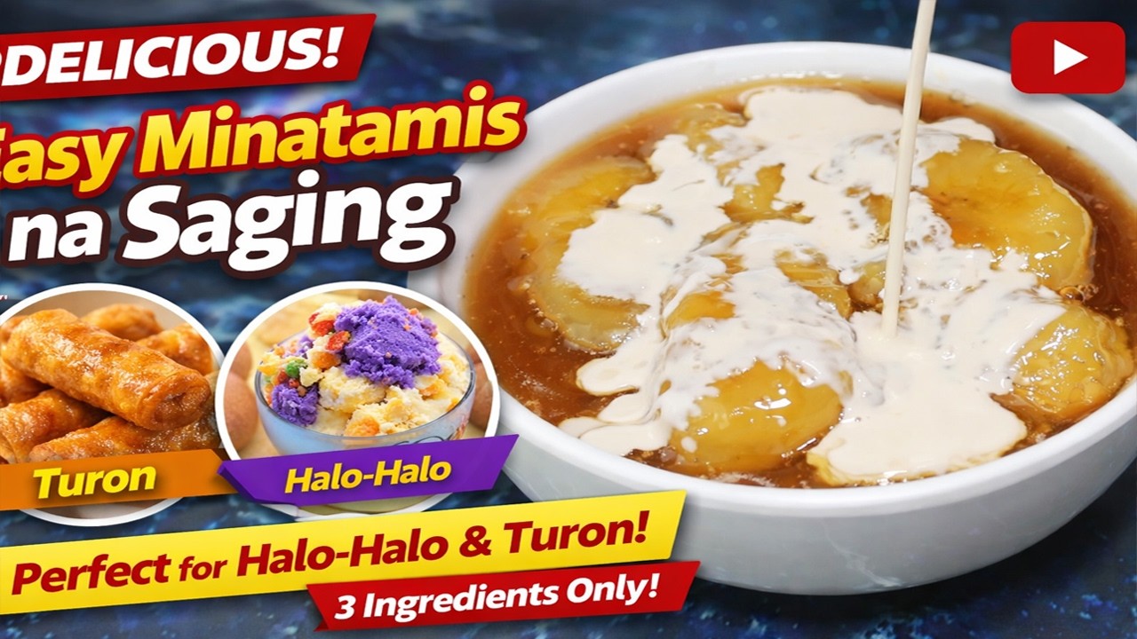 HOW TO MAKE MINATAMIS NA SAGING | Filipino Sweetened Bananas Dessert Recipe