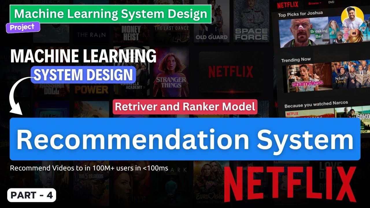 Netflix ML System Design [Explained] Video Recommendation System | Retriever Ranker Models