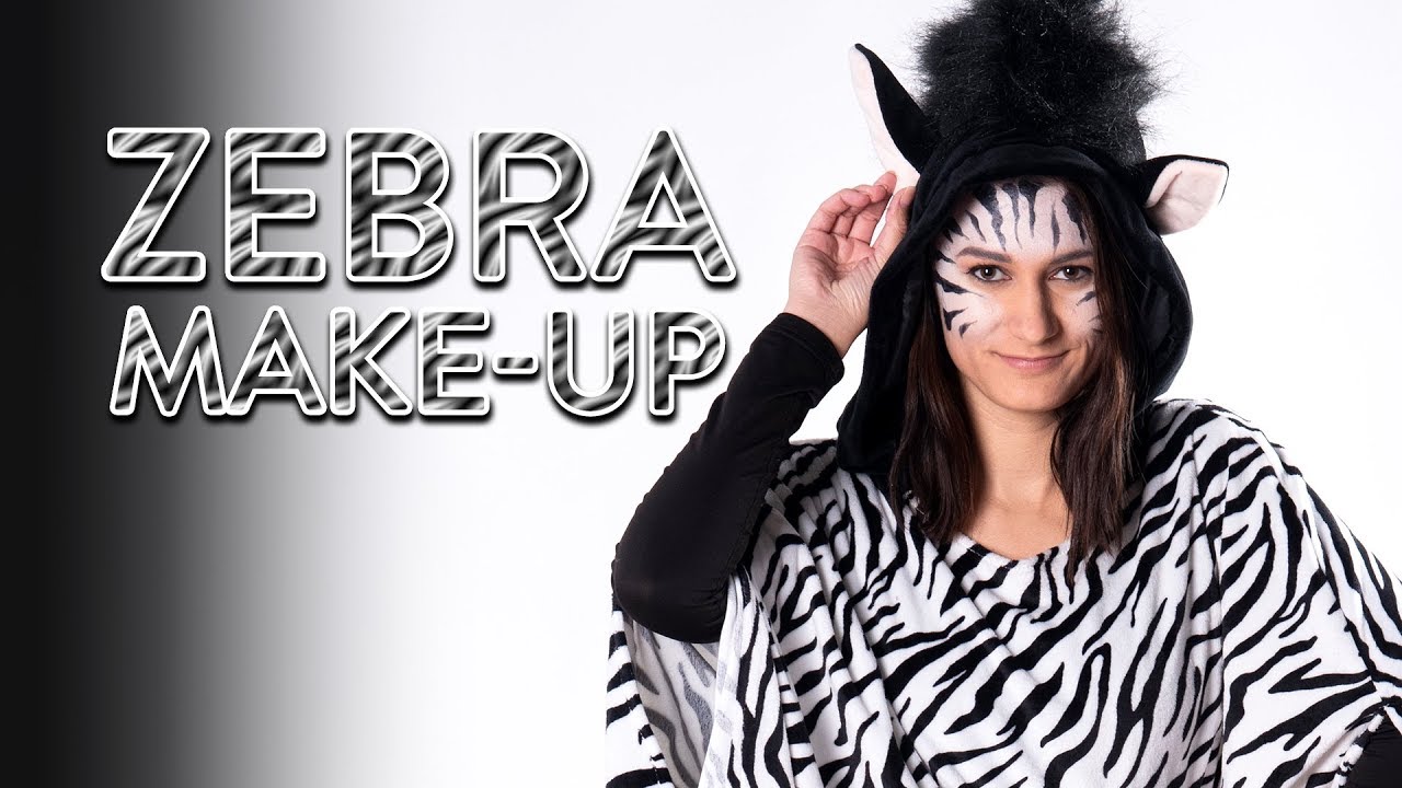 ZEBRA schminken - Make Up Tutorial - Fasching, Karneval, Halloween