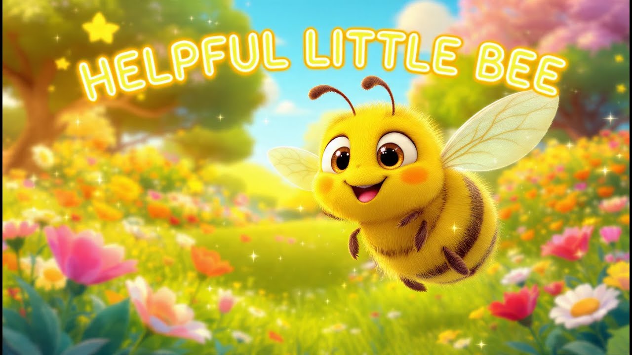 🐝 The Helpful Little Bee 🌼 | A Fun Rhyming Poem for Kids About Helping Others