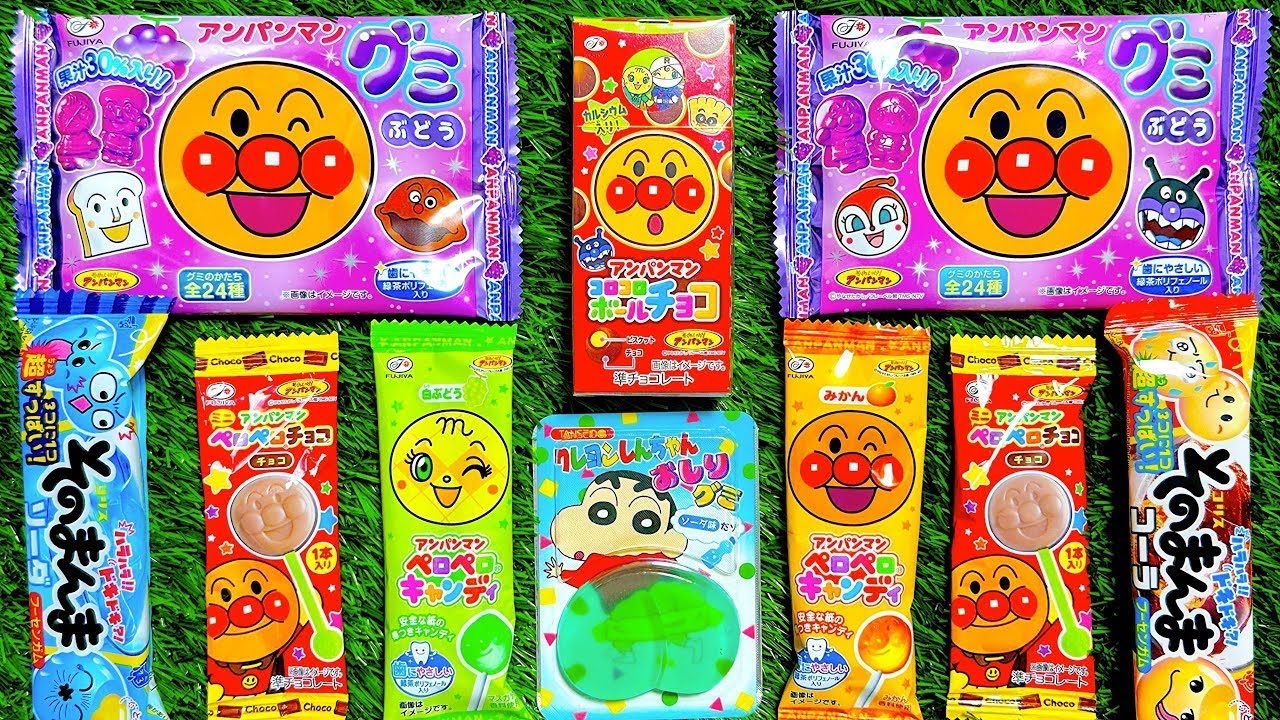 アンパンマン＆ドラえもんロリポップASMR 🍭 チョコレート割ってカリカリ音＋ネコネコグミ【満足感】