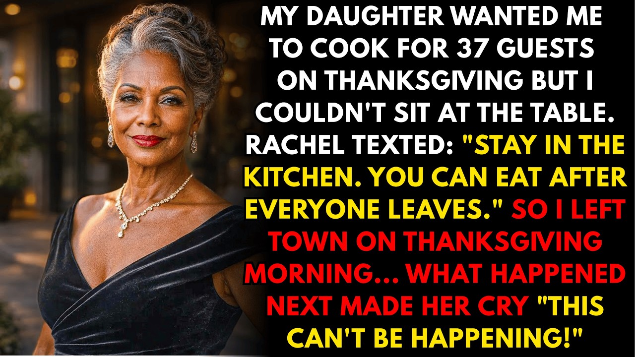 My daughter wanted me to cook for 37 guests on Thanksgiving but stay in the kitchen—then I decided…