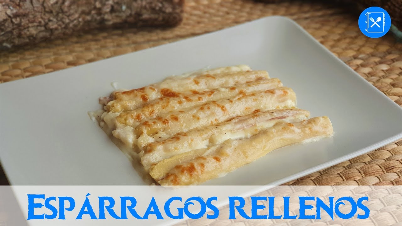 ESPÁRRAGOS gratinados rellenos de JAMÓN IBÉRICO y QUESO | Cocina al día - Receta #101