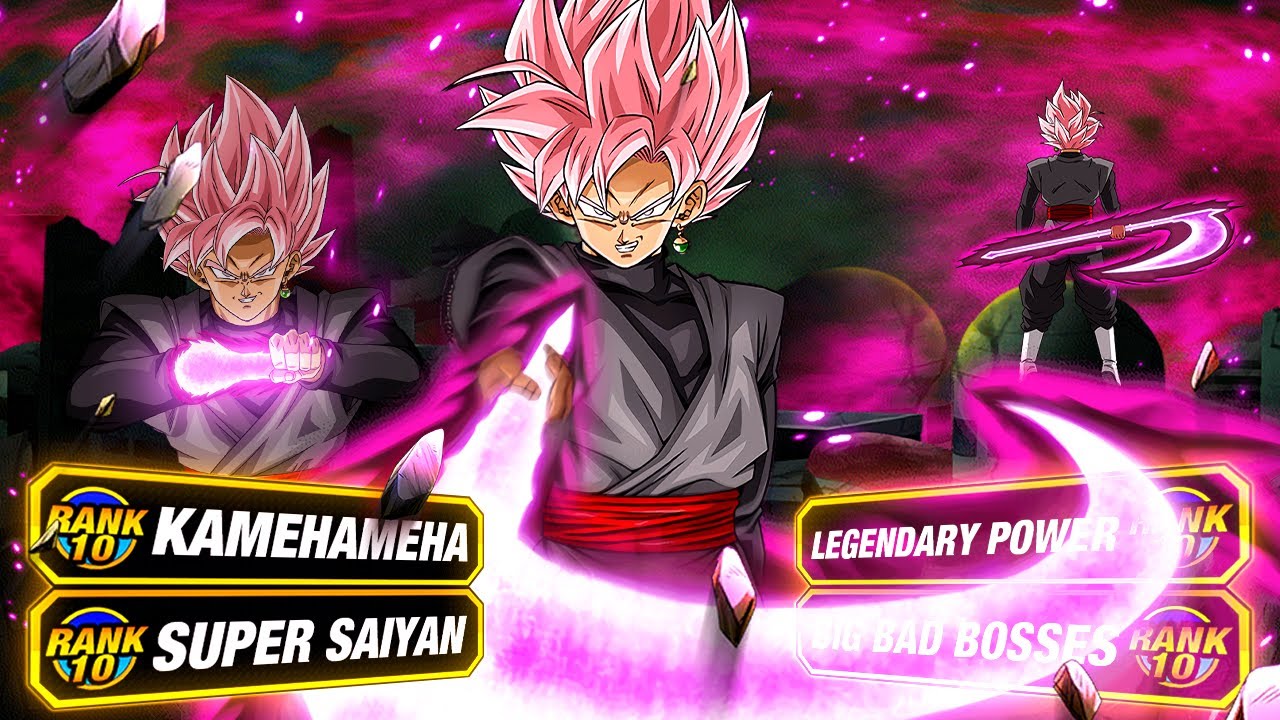 AMAZING LR!! LEVEL 10 LINKS 100% RAINBOW STAR LR ROSE GOKU BLACK! (DBZ: Dokkan Battle)